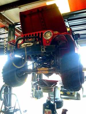 Rebuilt Transmission Fluid Change on Jeep